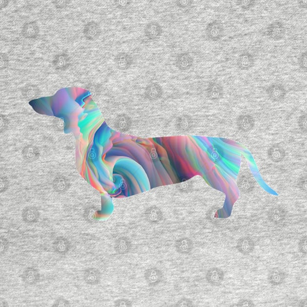 Psychadelic Swirl Dachshund by KarmicKal